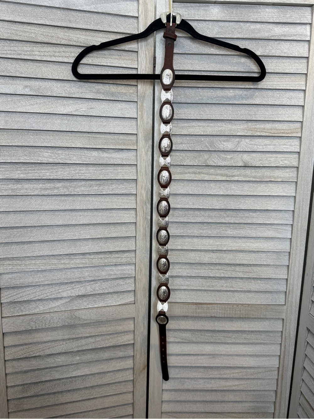 Vintage 1996 Tony Lama Genuine Leather Western Concho Belt – Size 32 - Picture 8 of 15